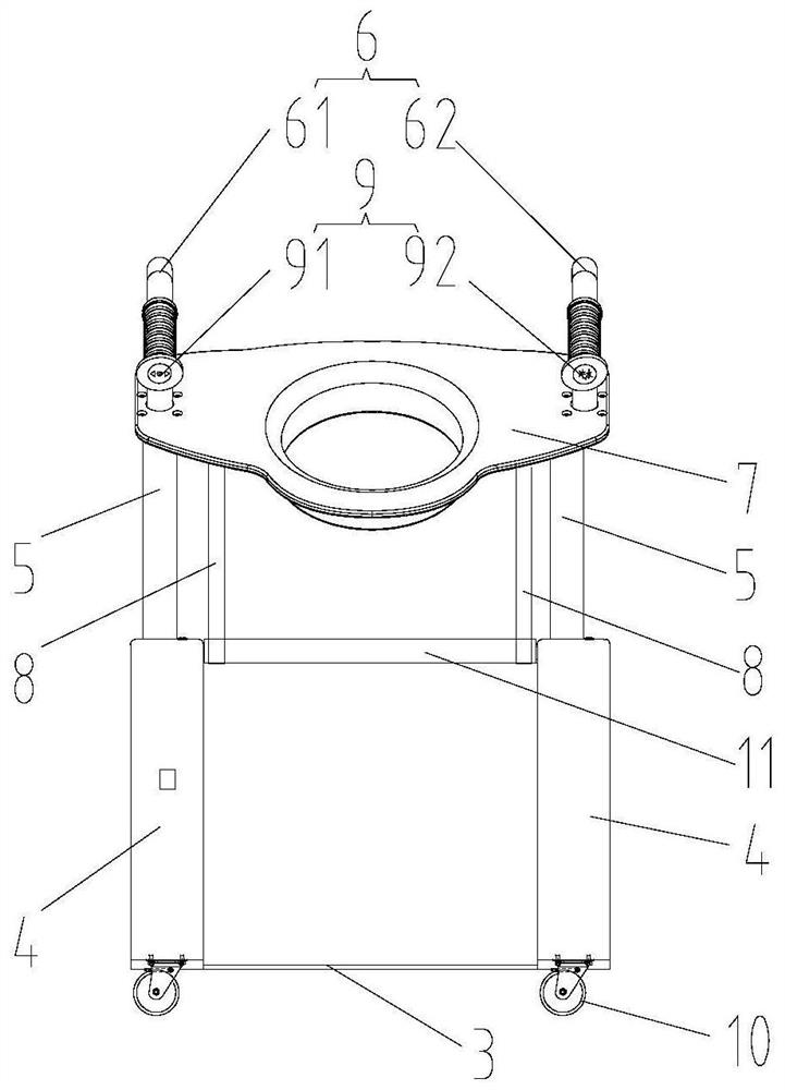 Lifting power-assisted pedestal pan device