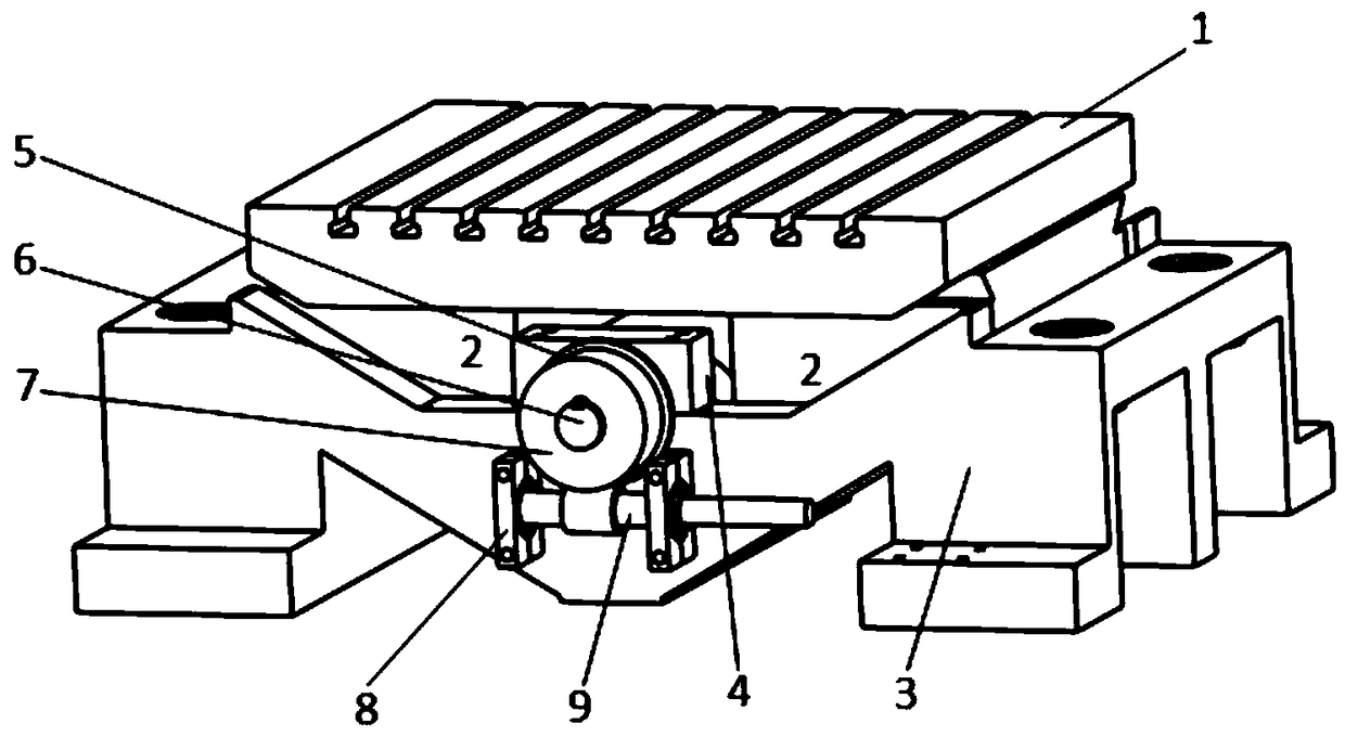 A height adjustment device for a press test platform