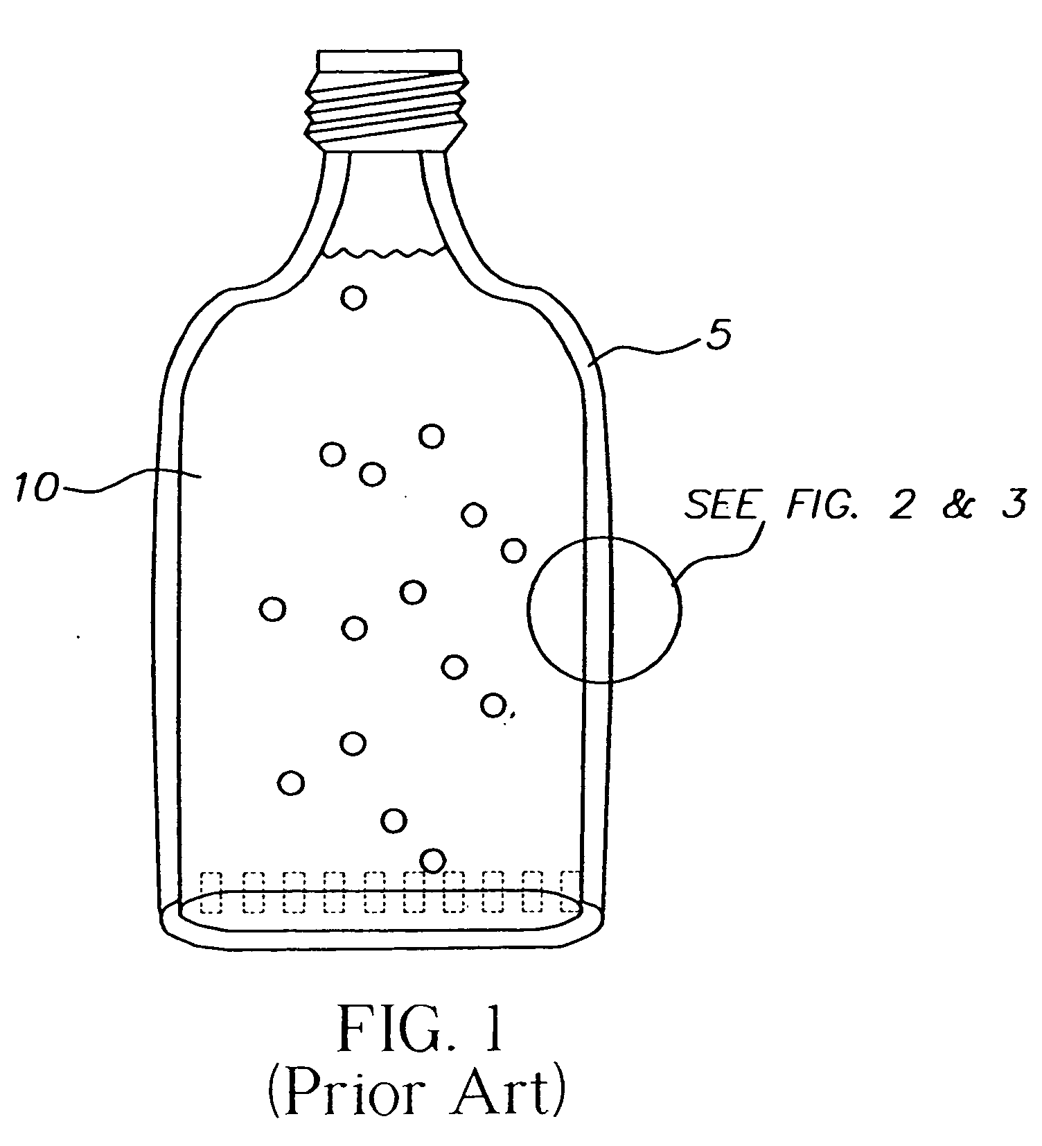 Container for inhibiting microbial growth in liquid nutrients