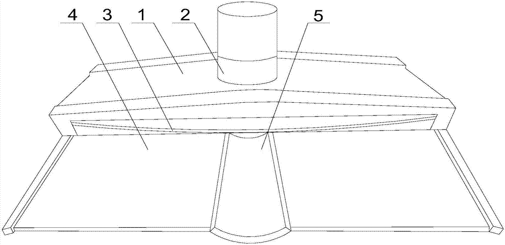 Cleaning method for outer side wall of arc glass