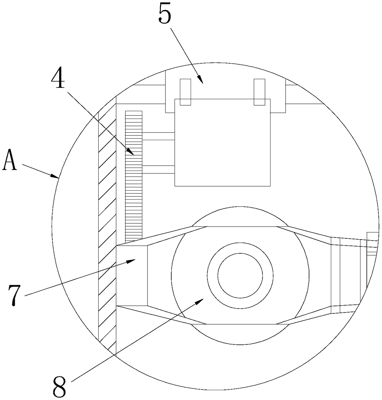 Detection clamp adaptive to a plurality of automobile accessory shapes