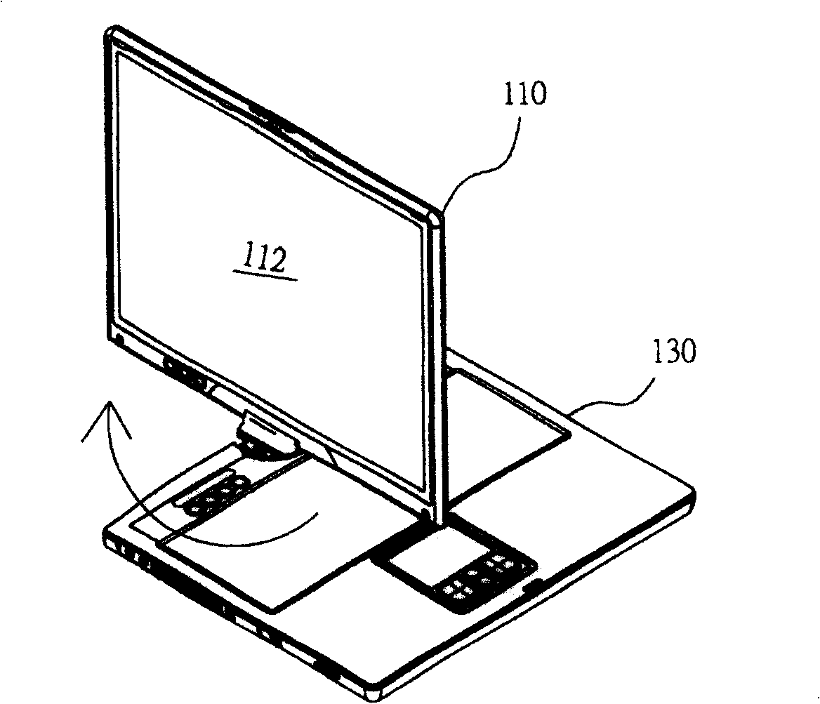 Rotation positioning module for display unit