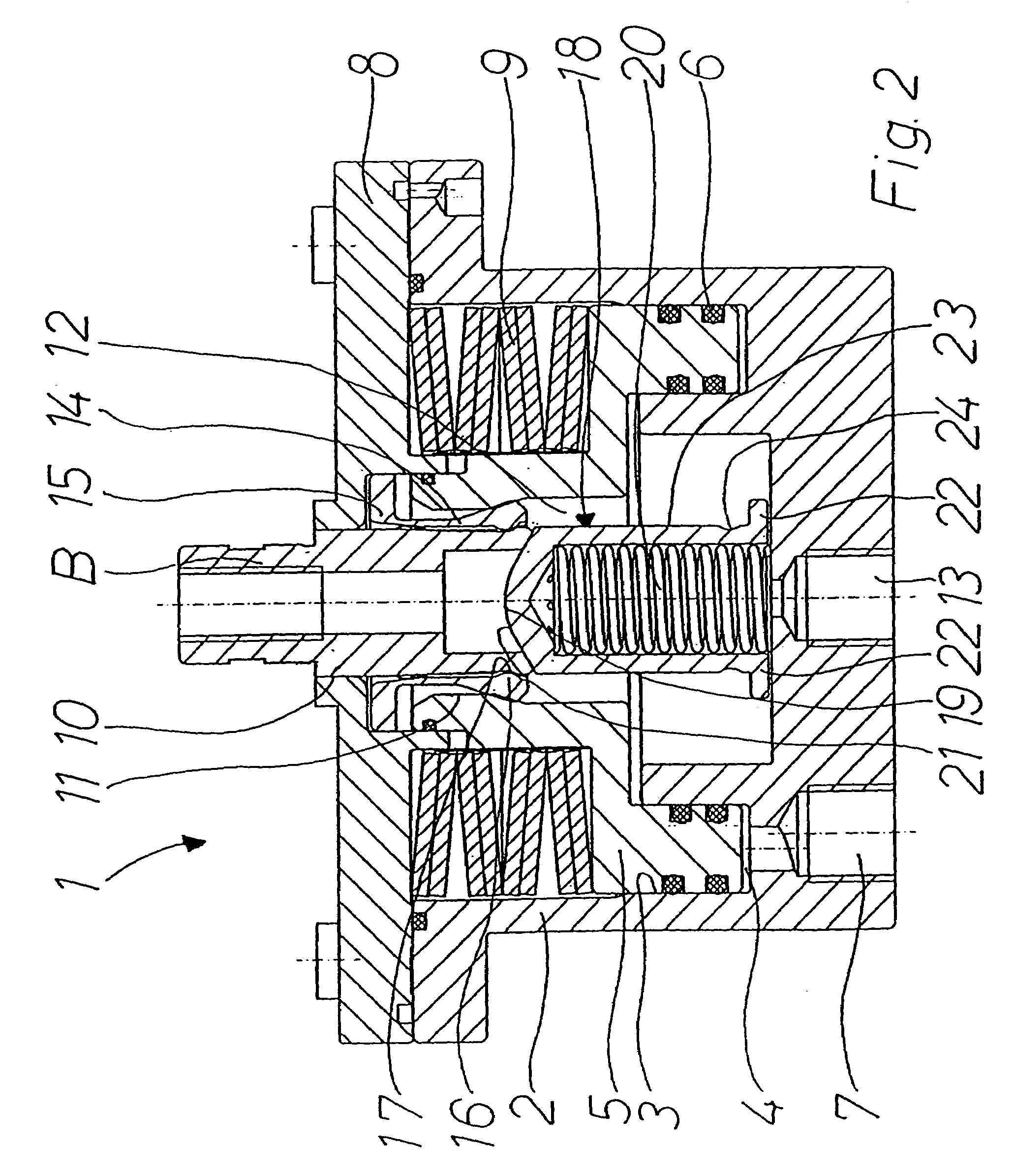 Clamping cylinder having a closure cap