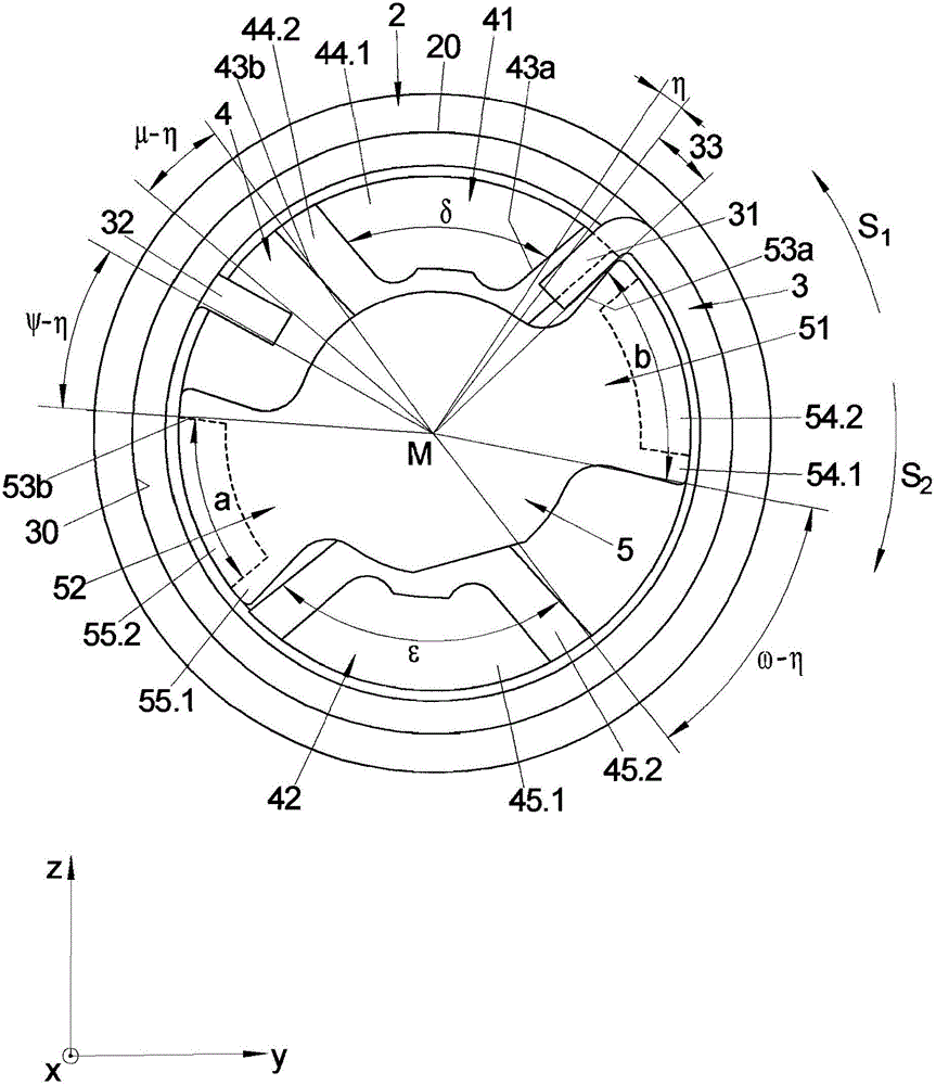 Device for controlling an adjustable drive element of an adjusting device and adjusting device