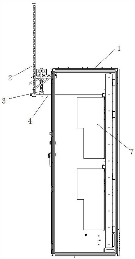 An equipment hoisting structure