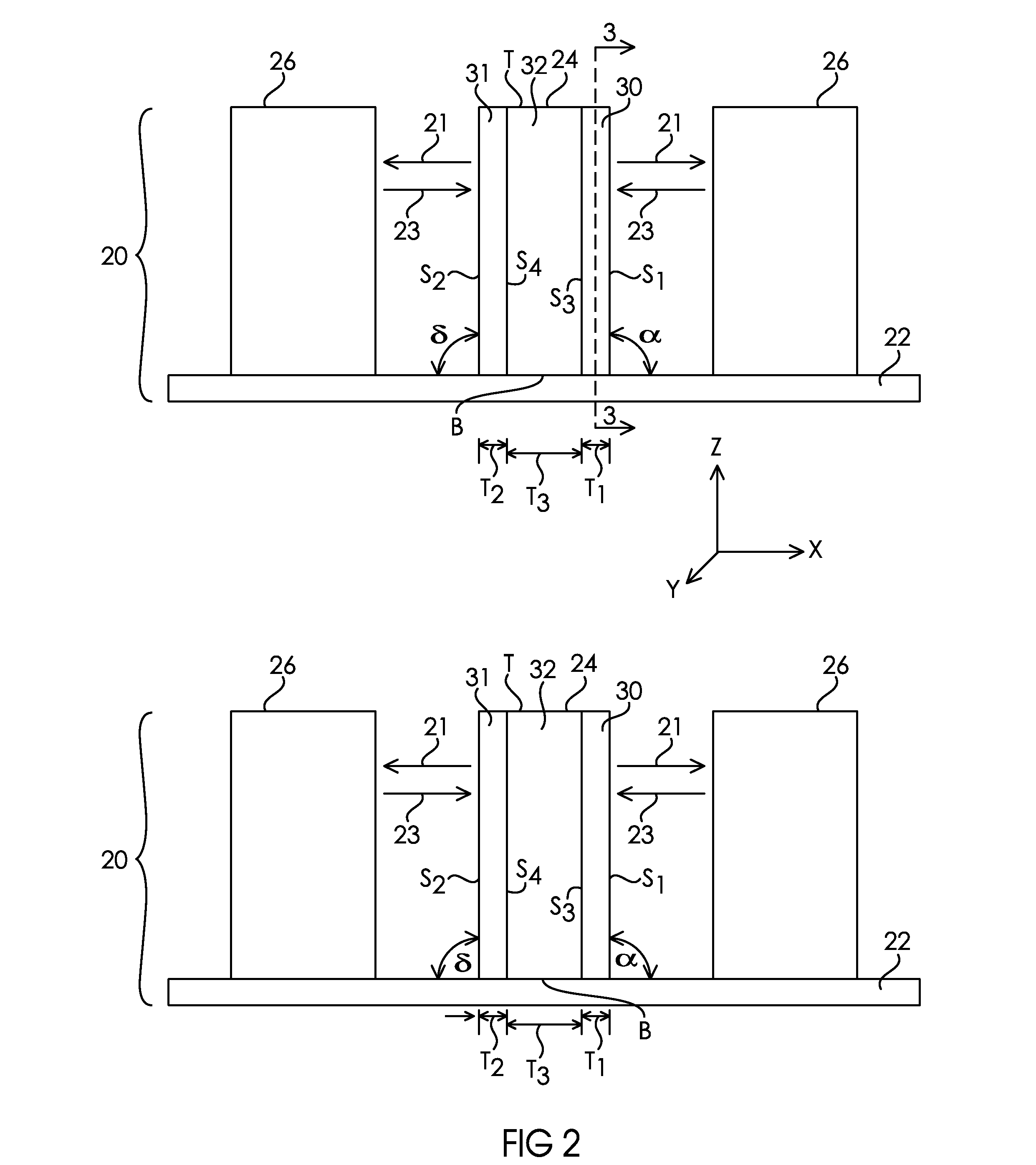Microstructured electrode structures