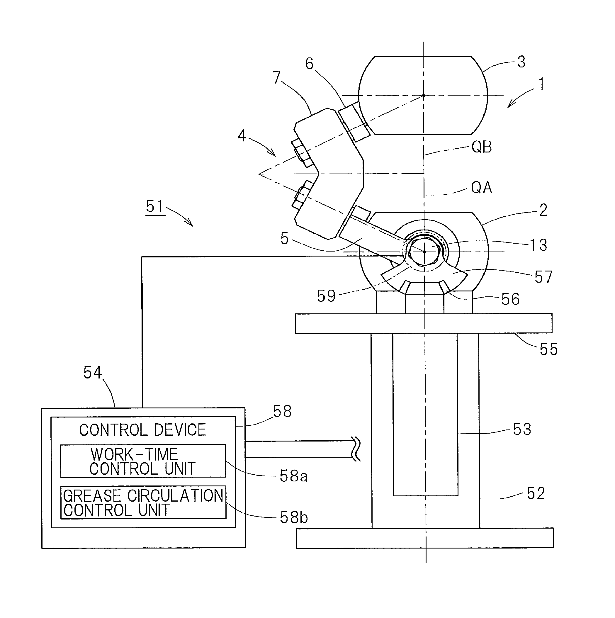 Link actuating device