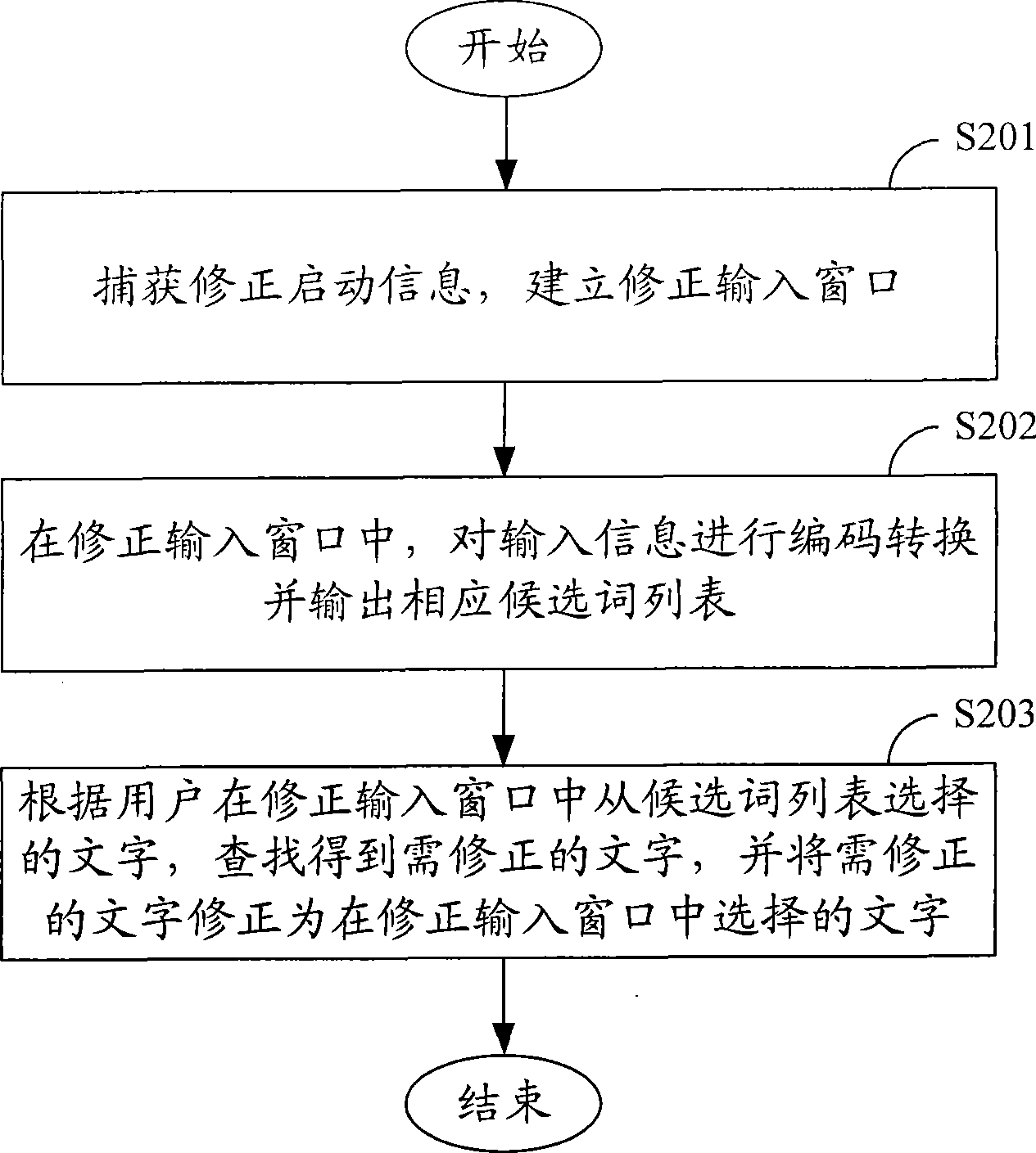 System and method for correcting input characters