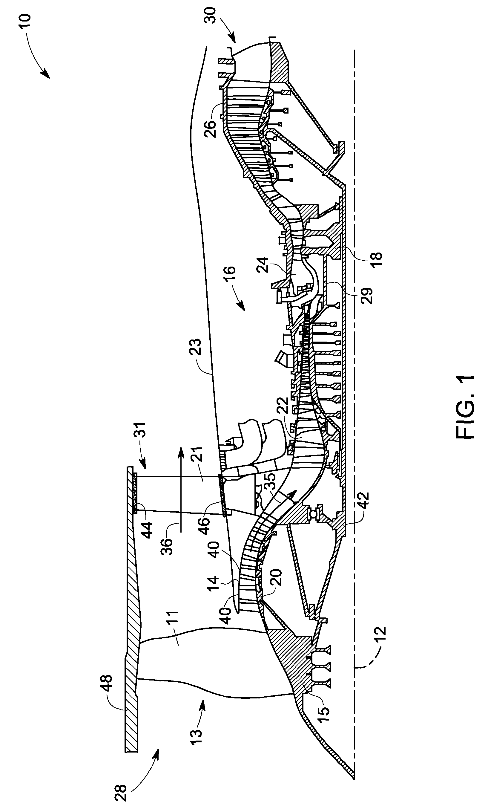Combined acoustic absorber and heat exchanging outlet guide vanes