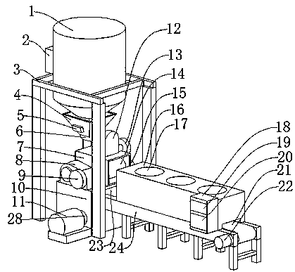 Drying and forming device for clean briquettes