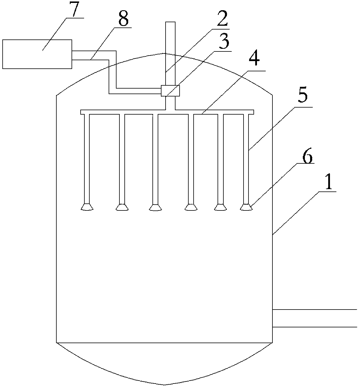 Feeding equipment of reaction container of reaction kettle