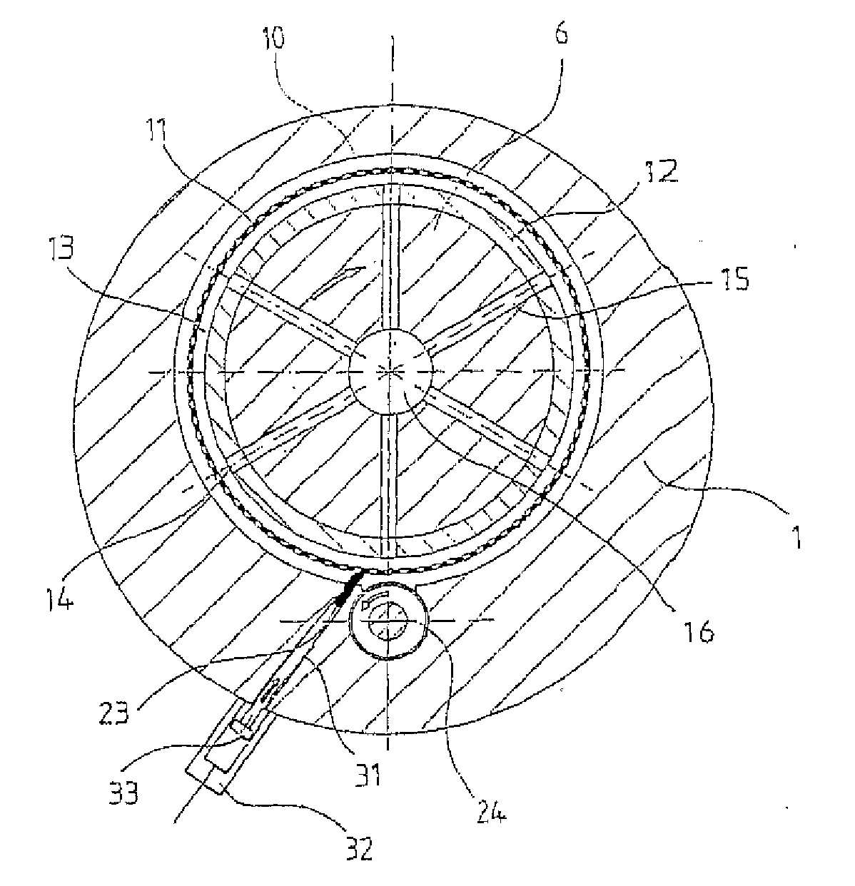 Device for continuously filtering material mixtures