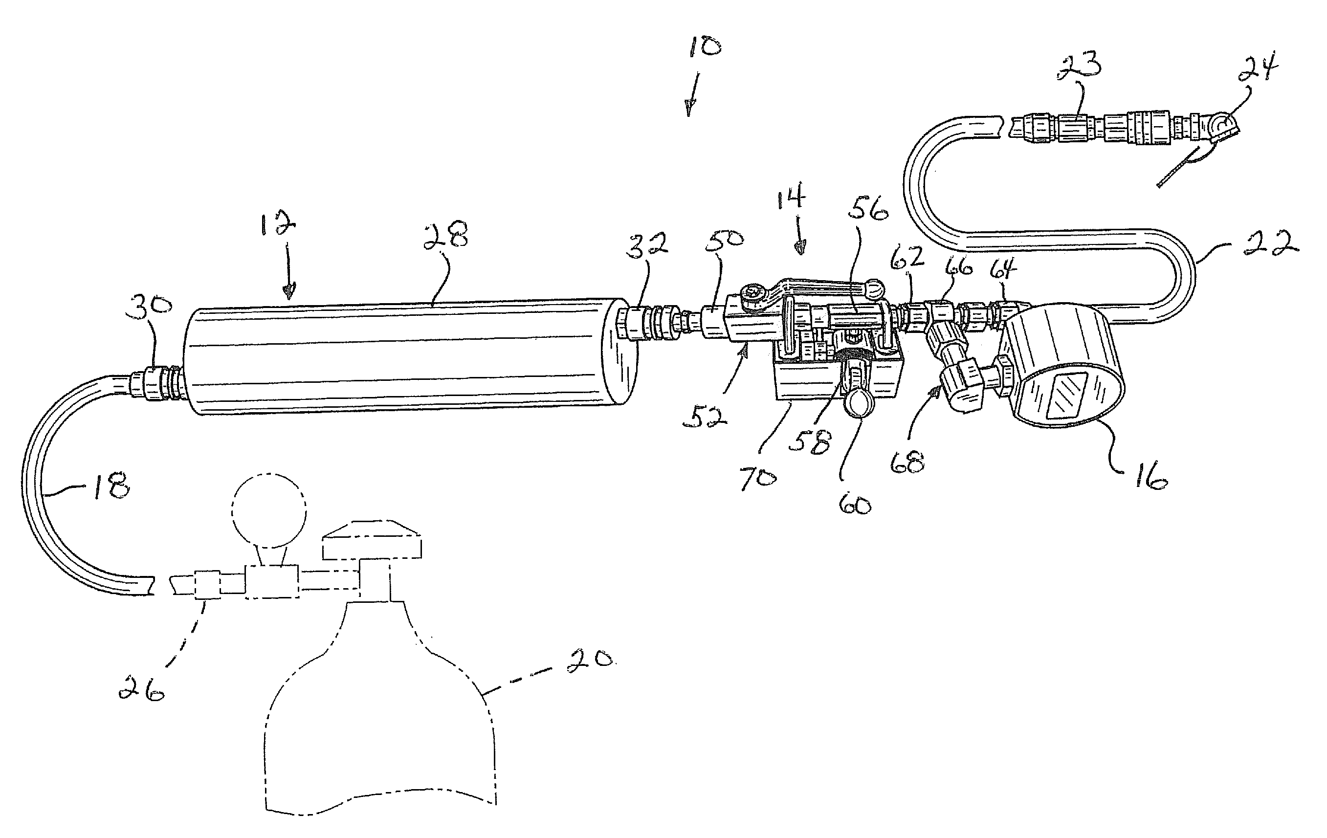 Tire purge/fill apparatus and method for use in a racing environment