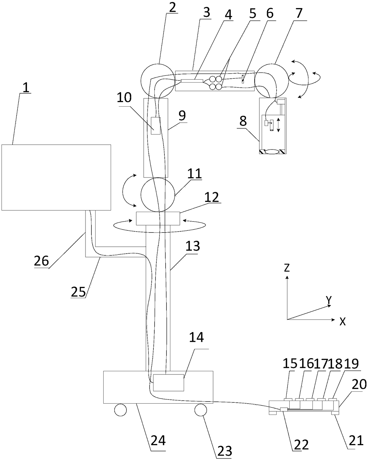 Device for achieving intraoperative evaluation of ophthalmic surgery