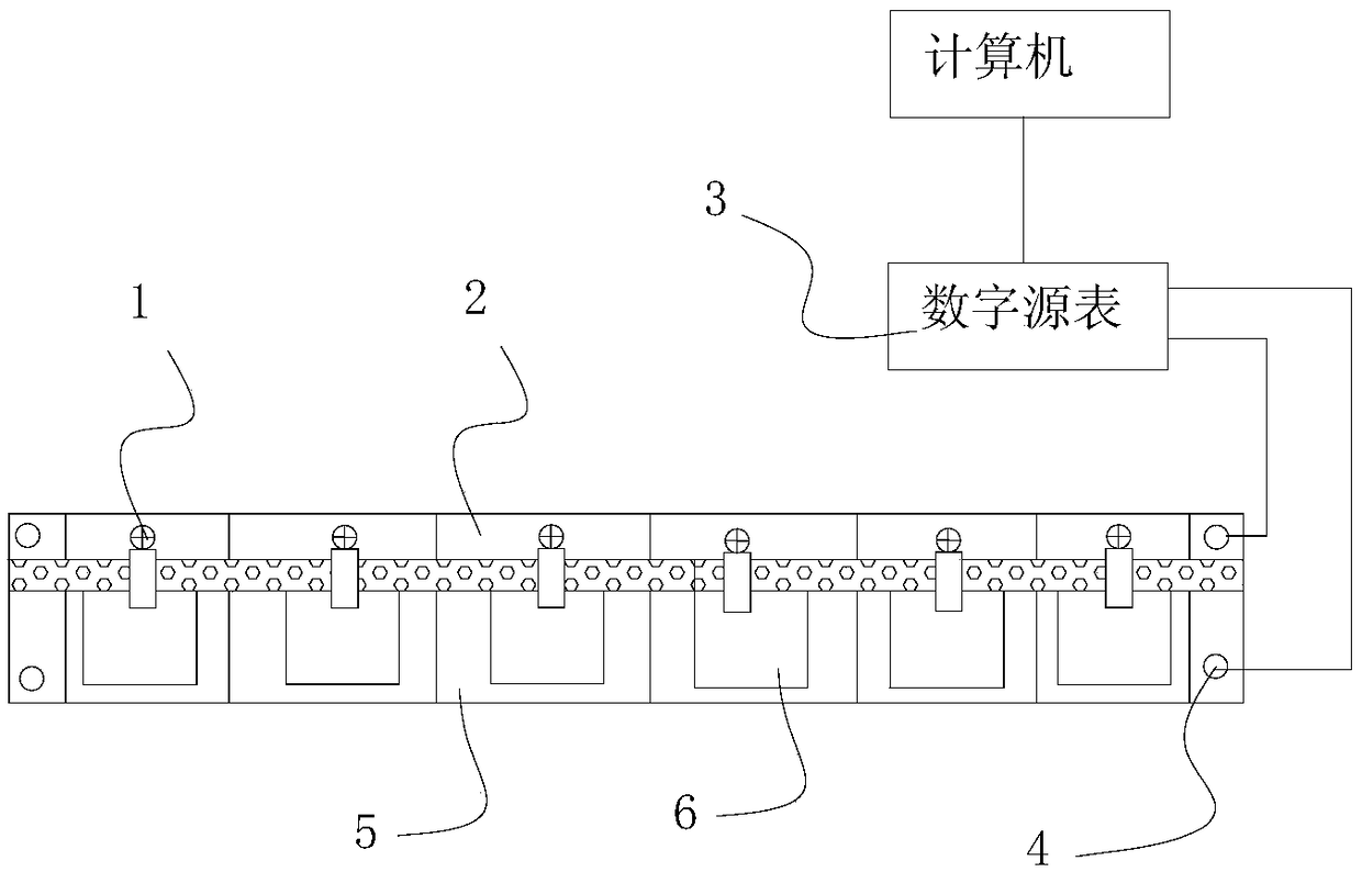 Solar cell reverse characteristic test device