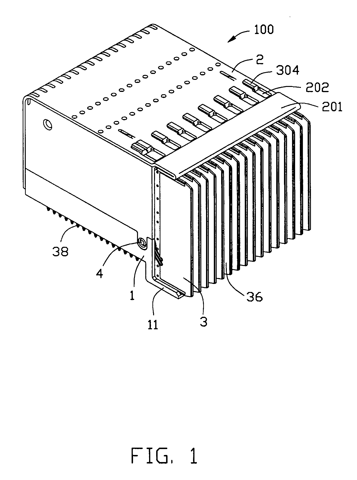 Electrical connector having circuit board modules positioned between metal stiffener and a housing
