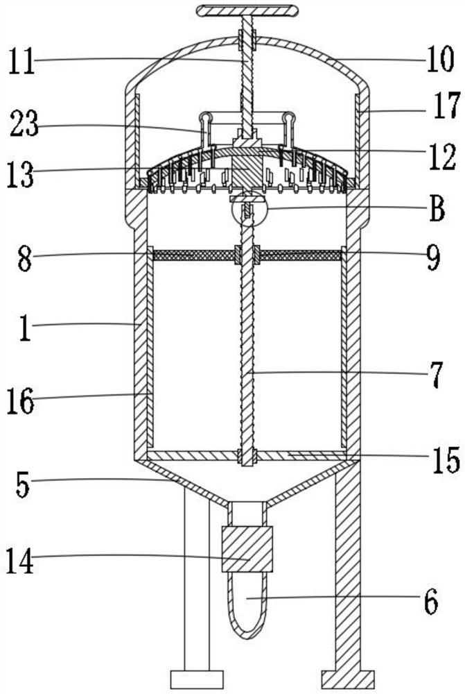 Sewage filtering detection device