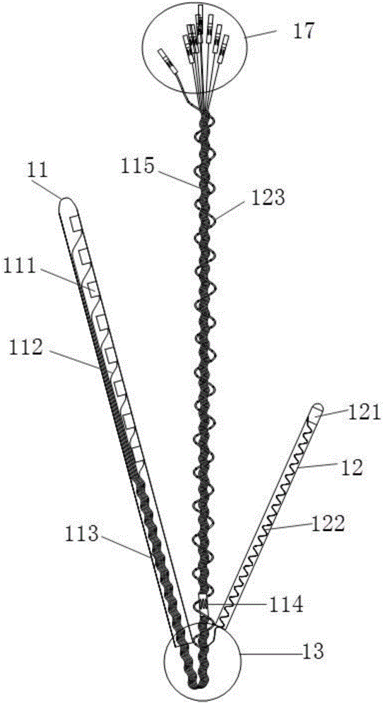 Animal experiment auditory nerve stimulation electrode and device and manufacture method thereof