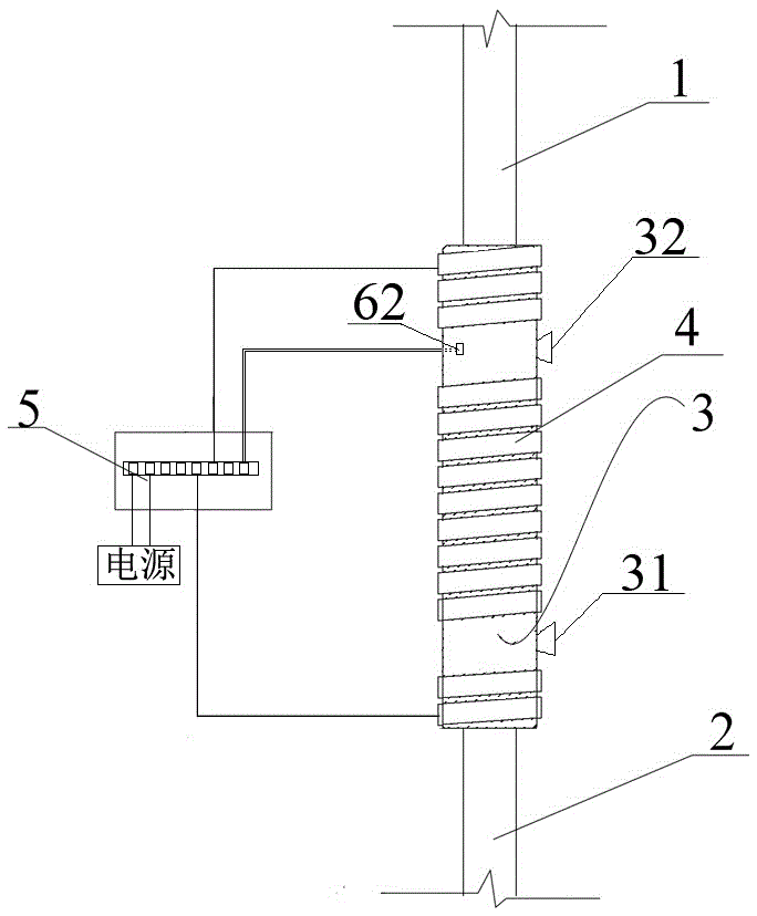 Assembly type prefabricated vertical member sleeve electric tracing heating system and using method thereof