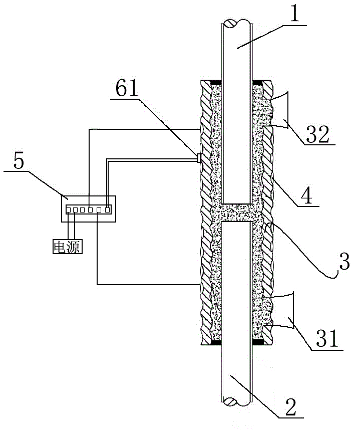 Assembly type prefabricated vertical member sleeve electric tracing heating system and using method thereof