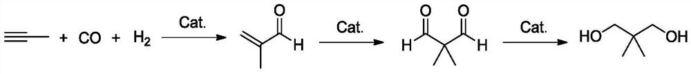 A kind of carbonylation reaction catalyst composition and method for preparing neopentyl glycol