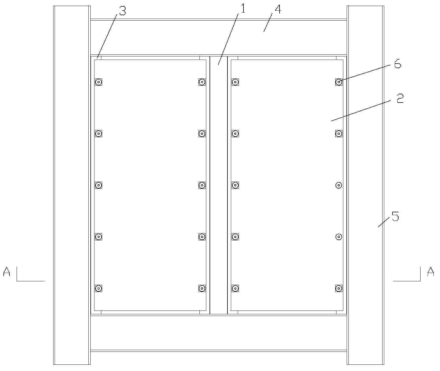 Buckling restrained steel plate shear wall with out-plane deformation space