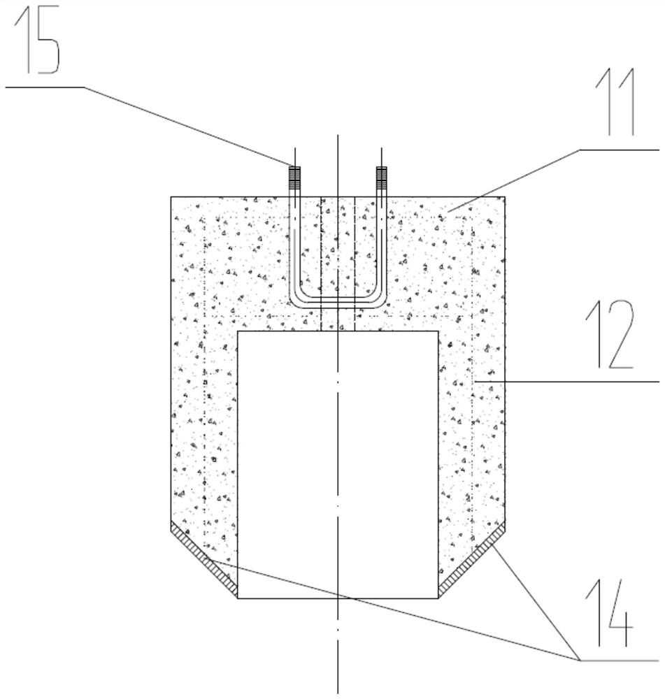 Shallow surface soil layer area photovoltaic support prefabricated barrel-shaped foundation and design method