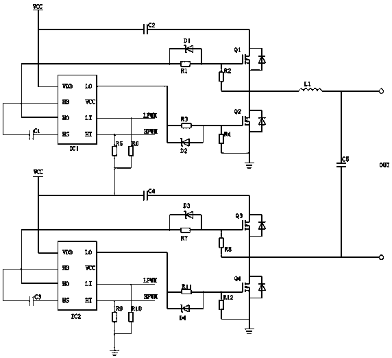 Single-phase sine wave inverter power supply based on single-chip microcomputer
