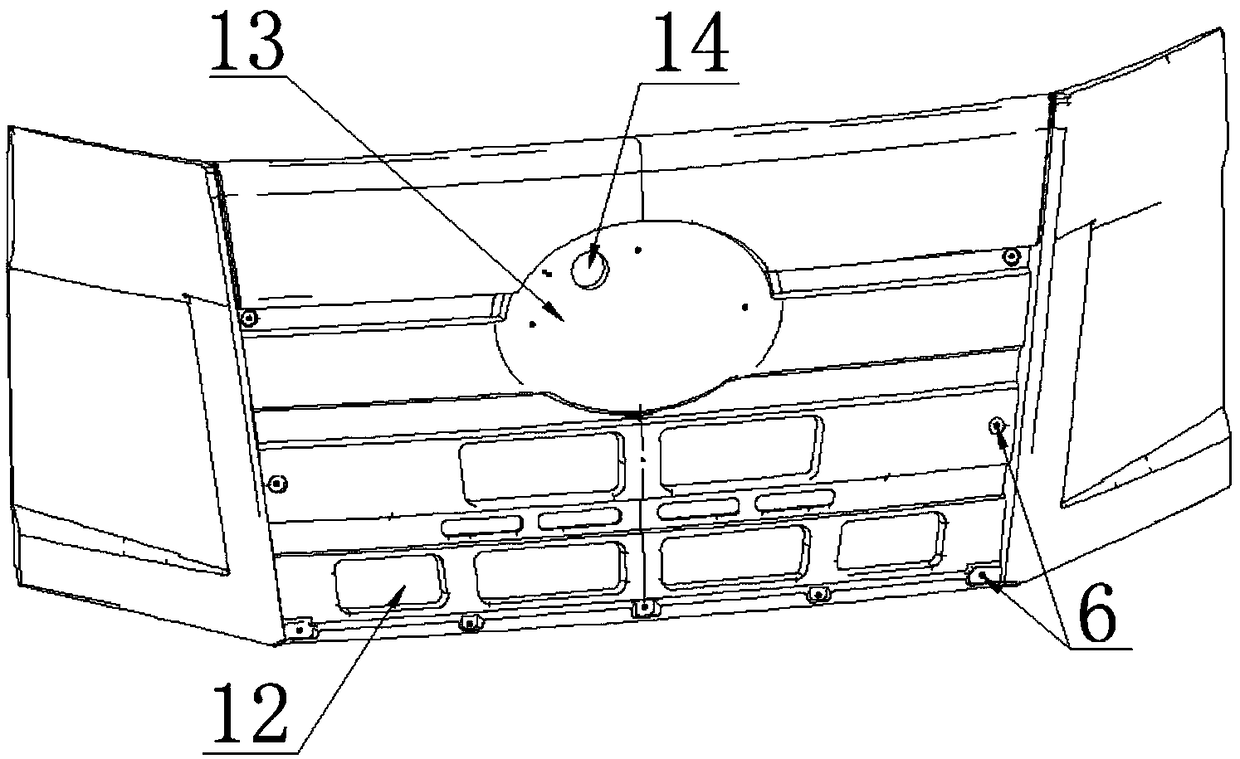 Truck exterior trimming part made of polyurethane fiber composite material