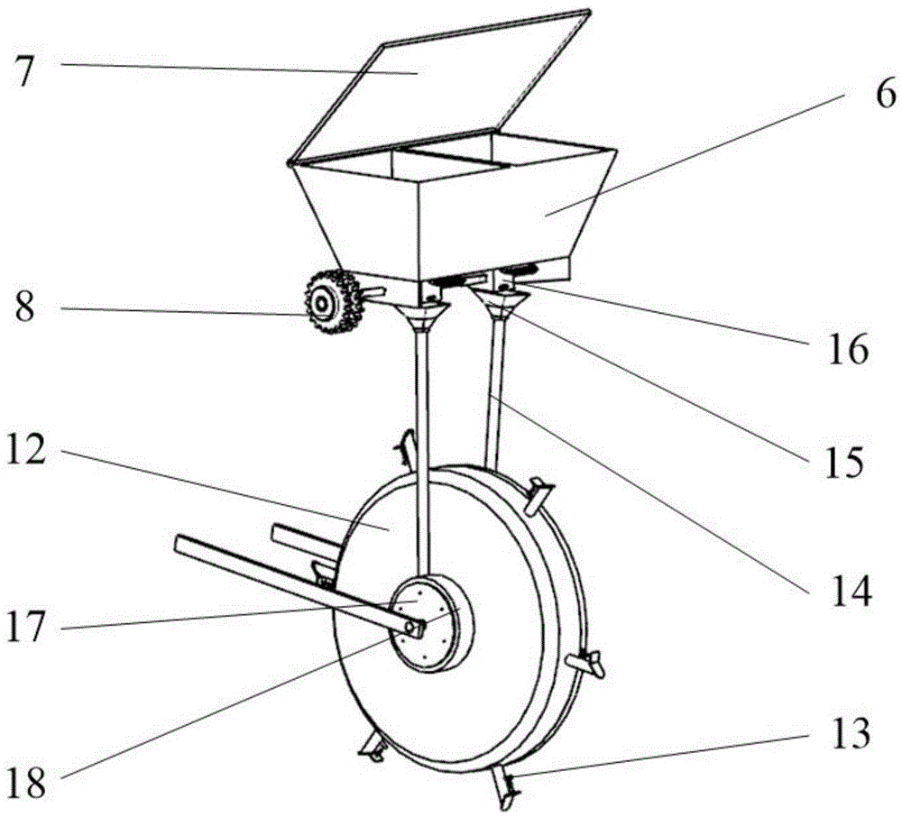 Seed sowing device for same-row intercropping of two types of crops