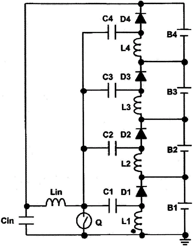 Charger-discharger with equalization function using both convertor and multi-stage voltage doubler rectifier circuit