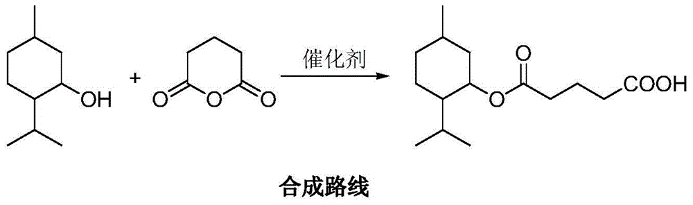 A kind of method for preparing mono-l-menthyl glutarate