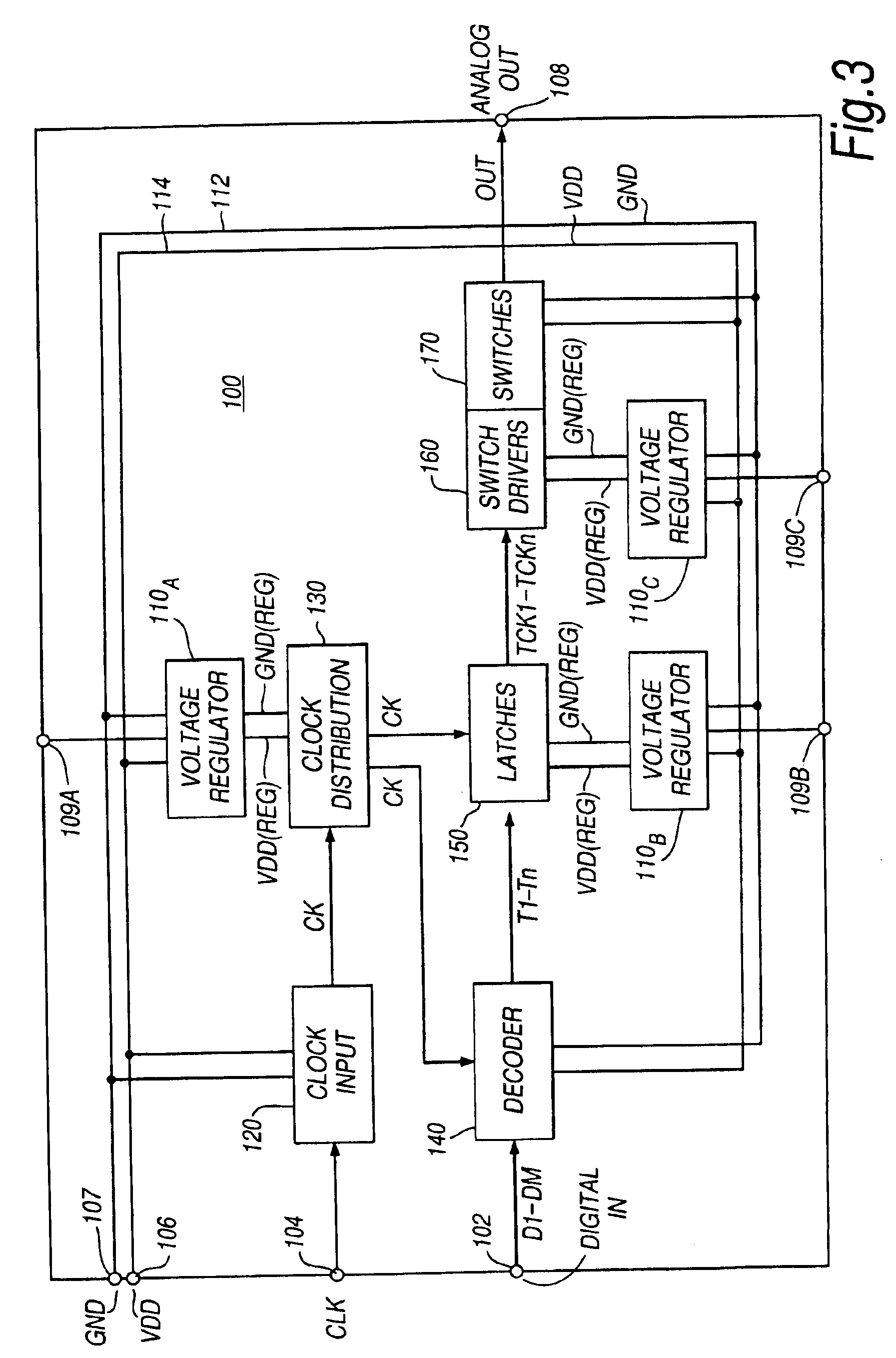 Reducing jitter in mixed-signal integrated circuit devices