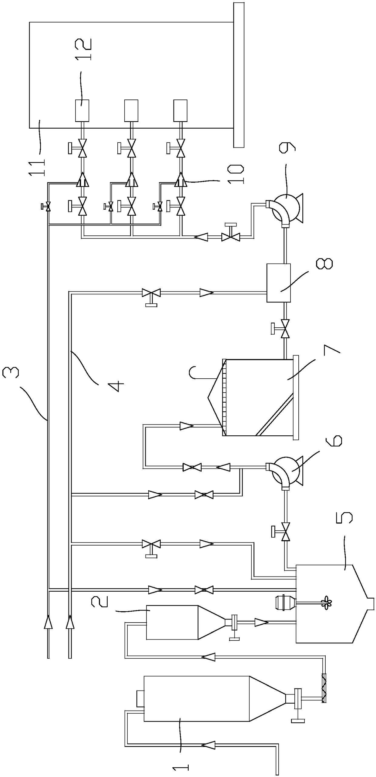 In-furnace denitrification system and in-furnace denitrification process of circulating fluidized bed boiler