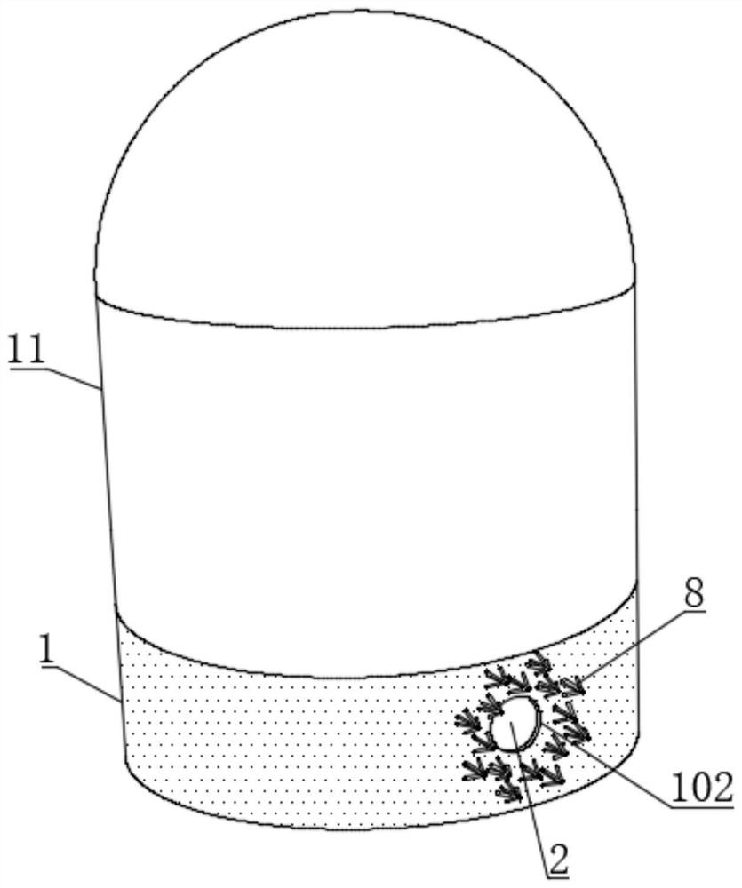 A kind of internal rotation magnetic self-diffusion aggregation type wastewater oil pollution adsorption column