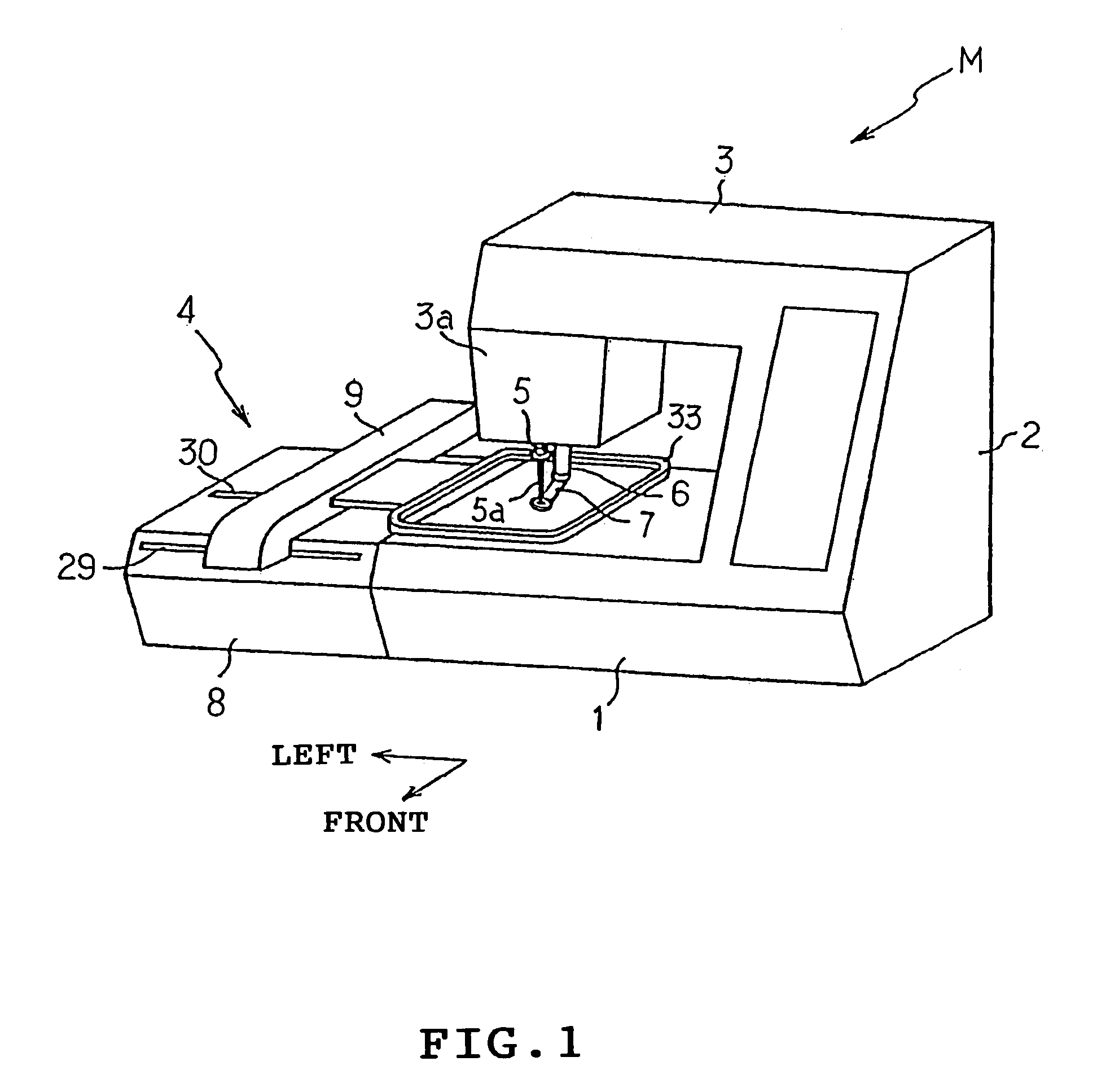 Embroidery frame transfer device and attachment