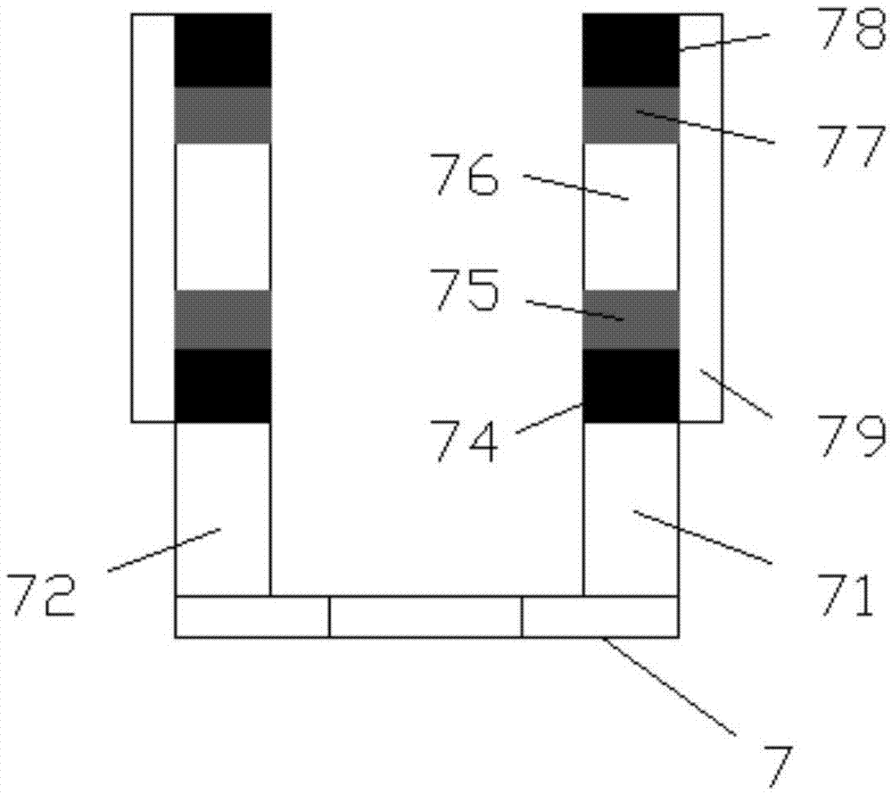 Executing method for plate spraying process for using damping cushion block to reduce vibration and using gas transmission system to exhaust heat