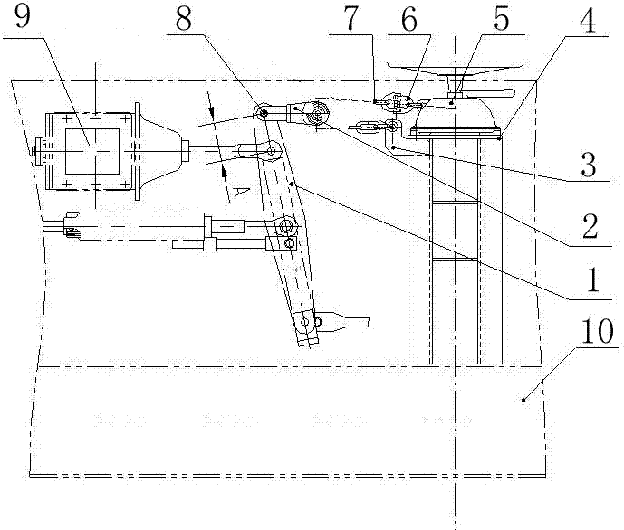 A new type of hand brake device for railway wagons with pulleys