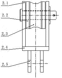 A new type of hand brake device for railway wagons with pulleys