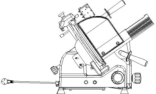 Thickness adjusting device of slicing machine