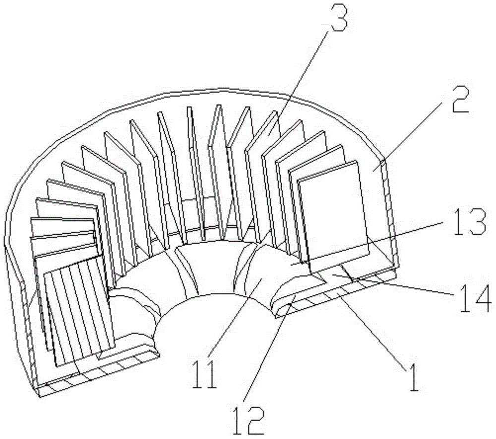 Oil-accumulation-free air guiding structure of range hood