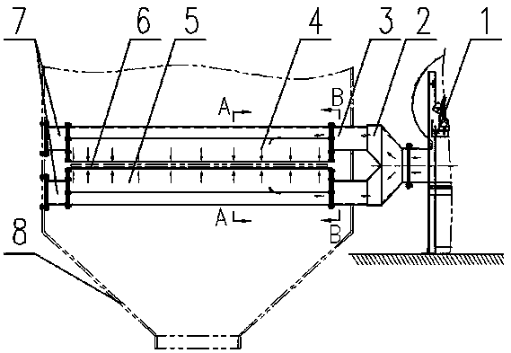 Air cushion belt type conveyor sweeper
