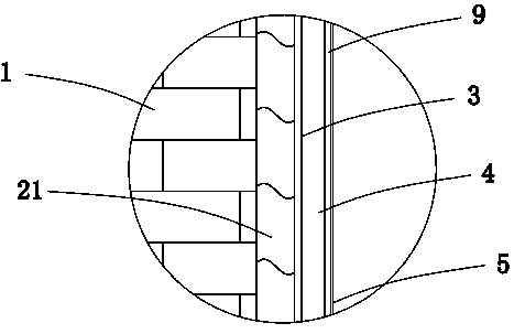 Protection structure and installation process of a radiation protection wall