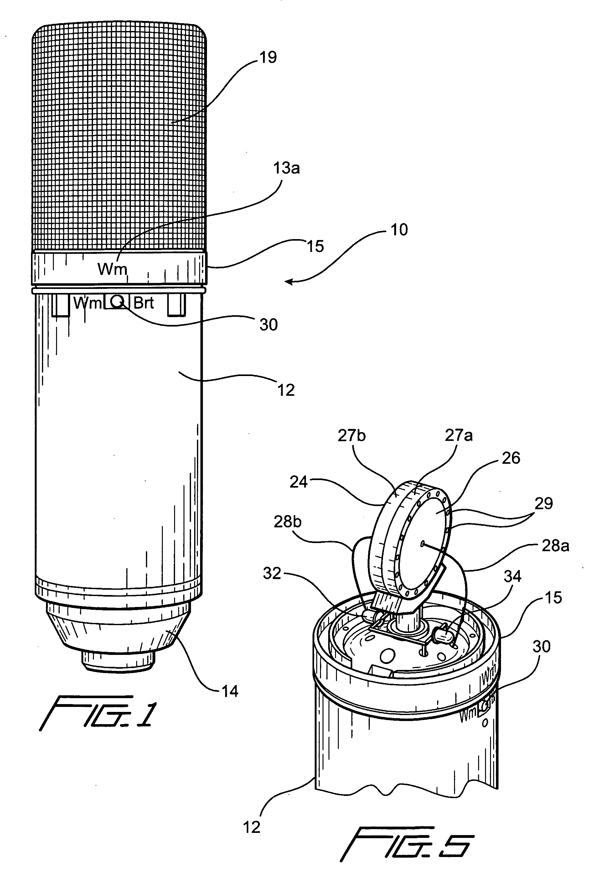 Selectable diaphragm condenser microphone