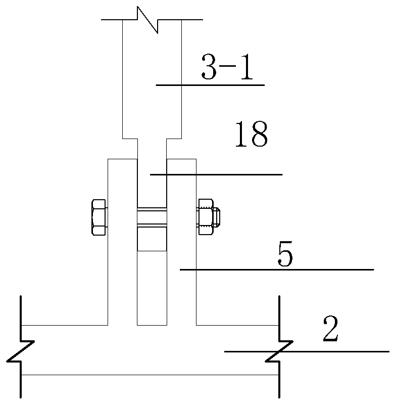 Multi-directional shock absorption protection system for high-rise and flexible structure and shock absorption method