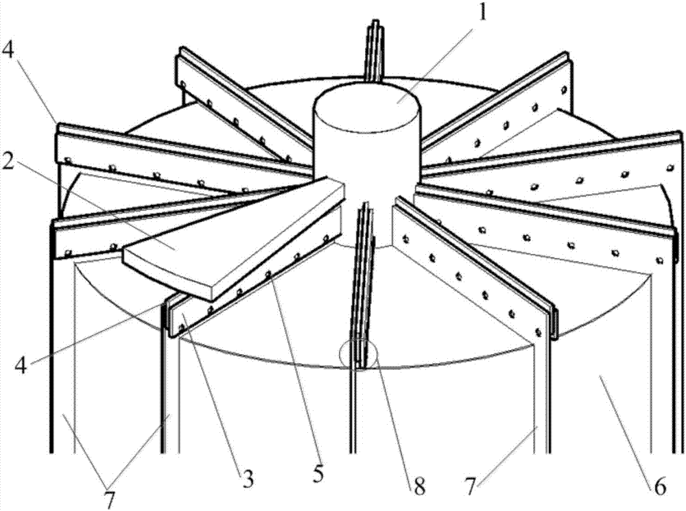 Rotary air preheater sealing structure