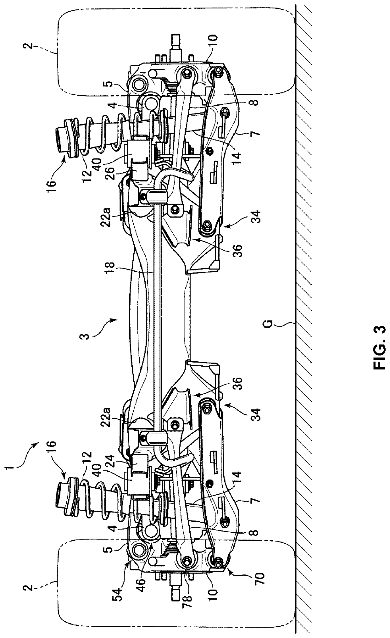 Automobile suspension device