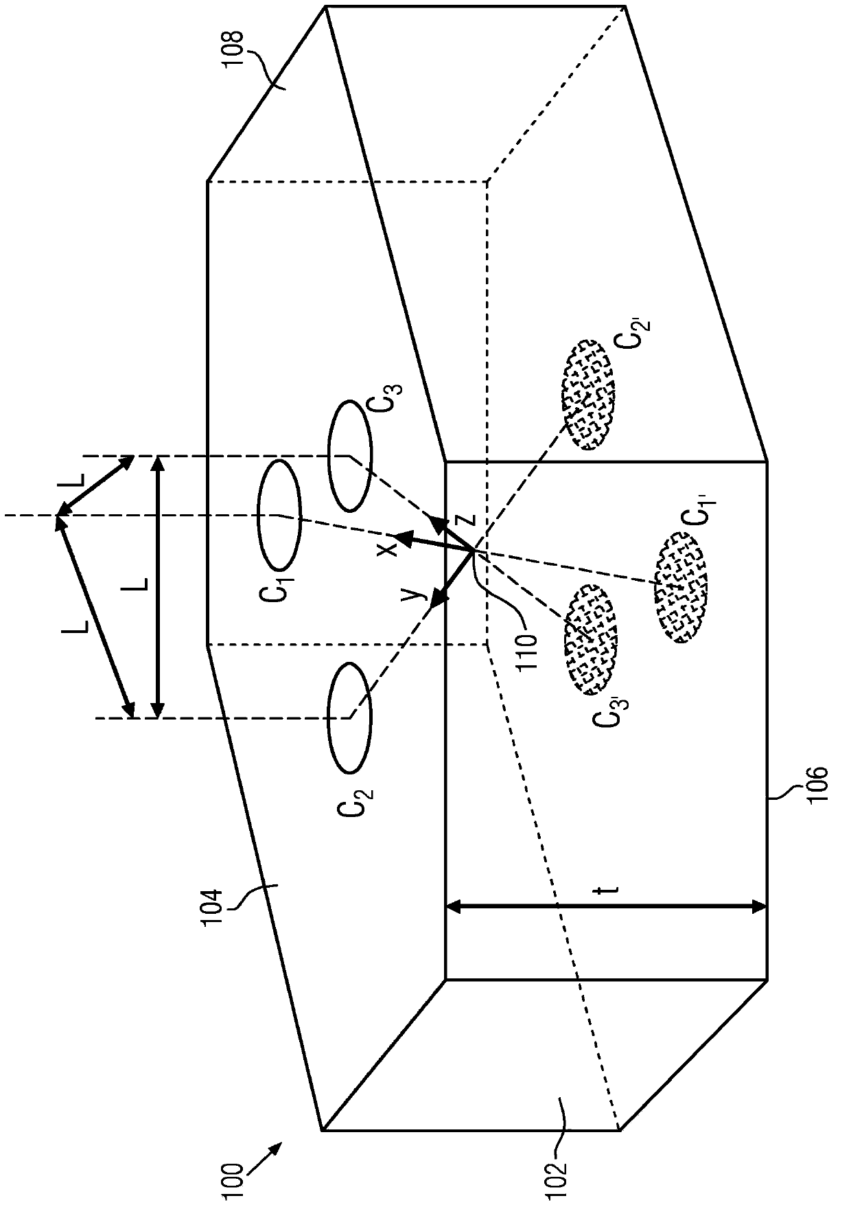 Three-dimensional hall sensor for detecting a spatial magnetic field
