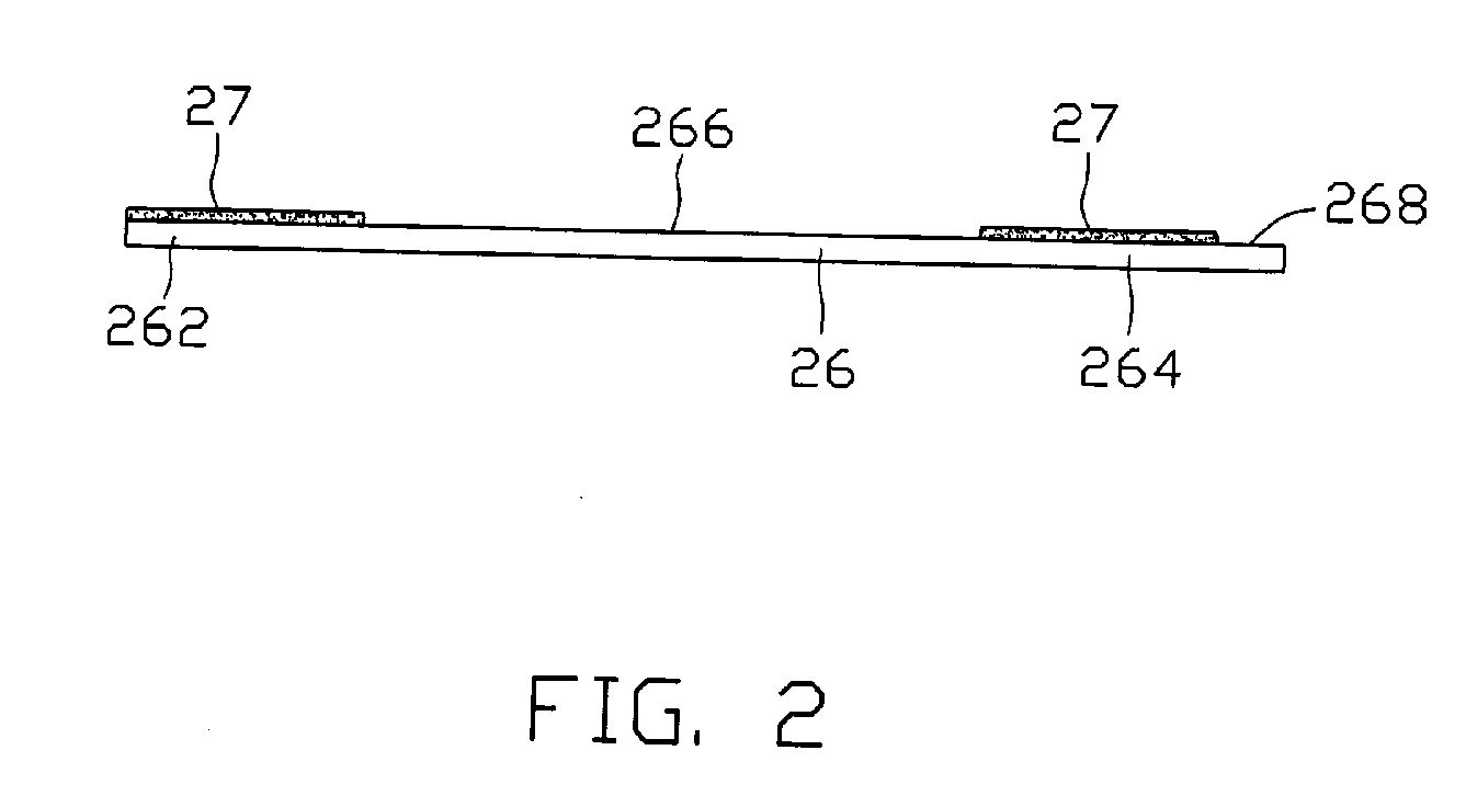 Heat dissipation device having power wires fixture