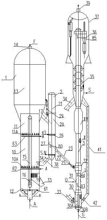 A catalytic cracking reaction regeneration method